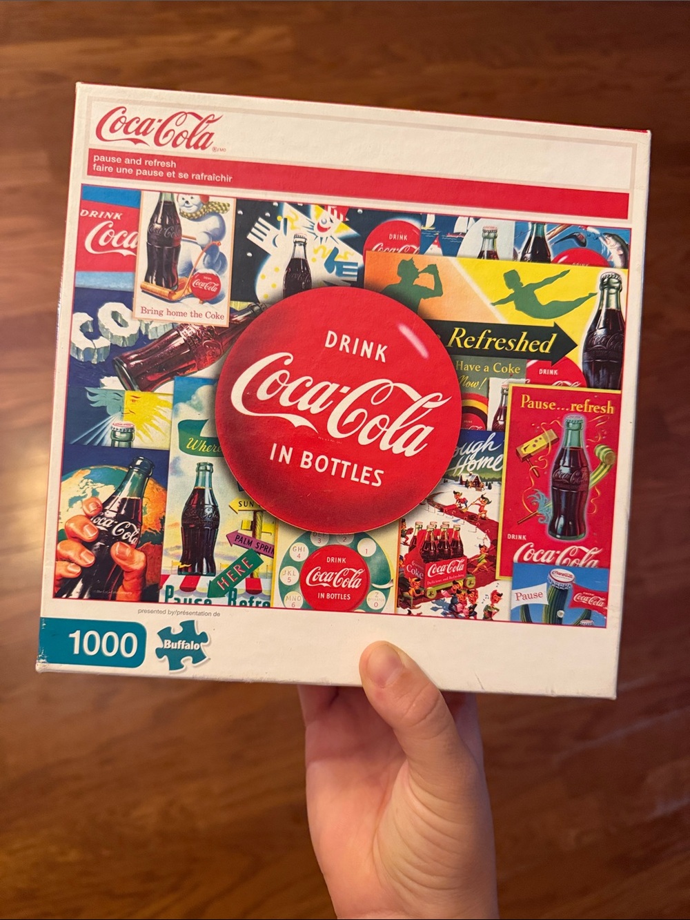 Coca Cola Red & Multicolor Retro Collage Puzzle